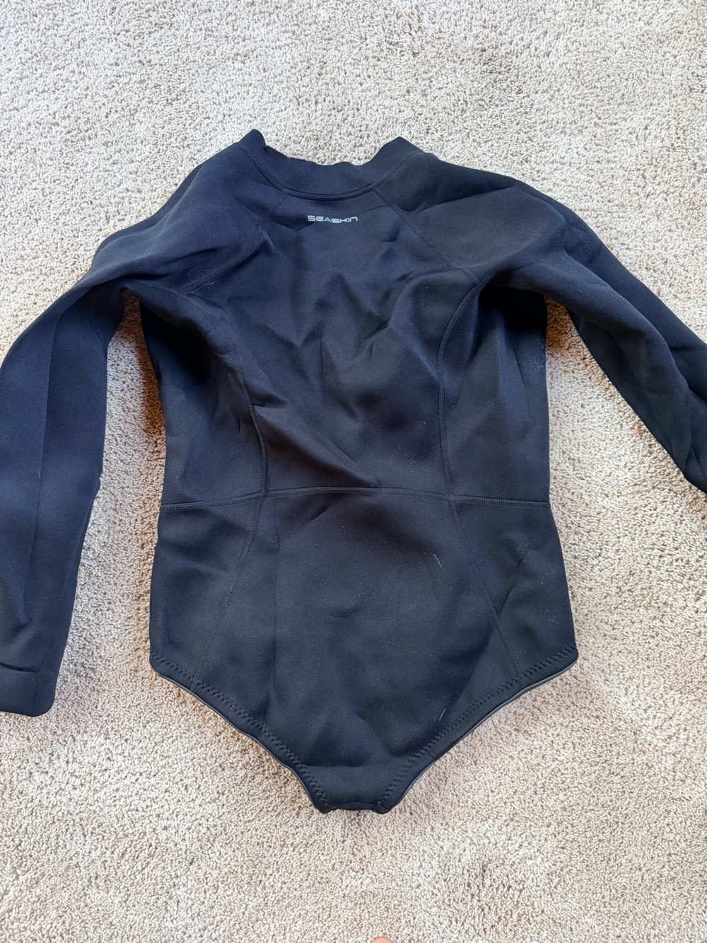 Women’s Long-Sleeve Black Swim Rash Guard
